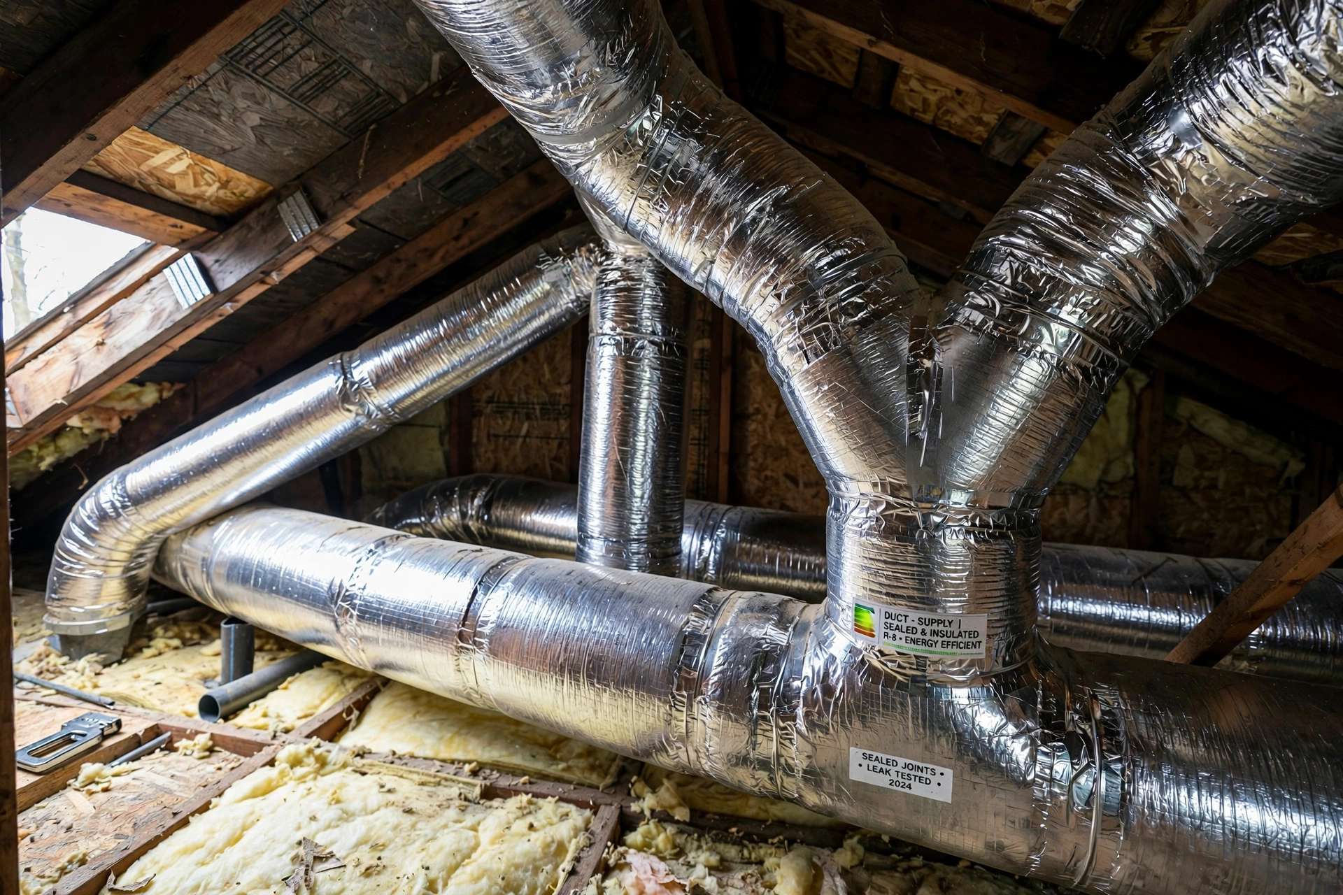 Duct insulation wrap for furnace service in Leesburg VA