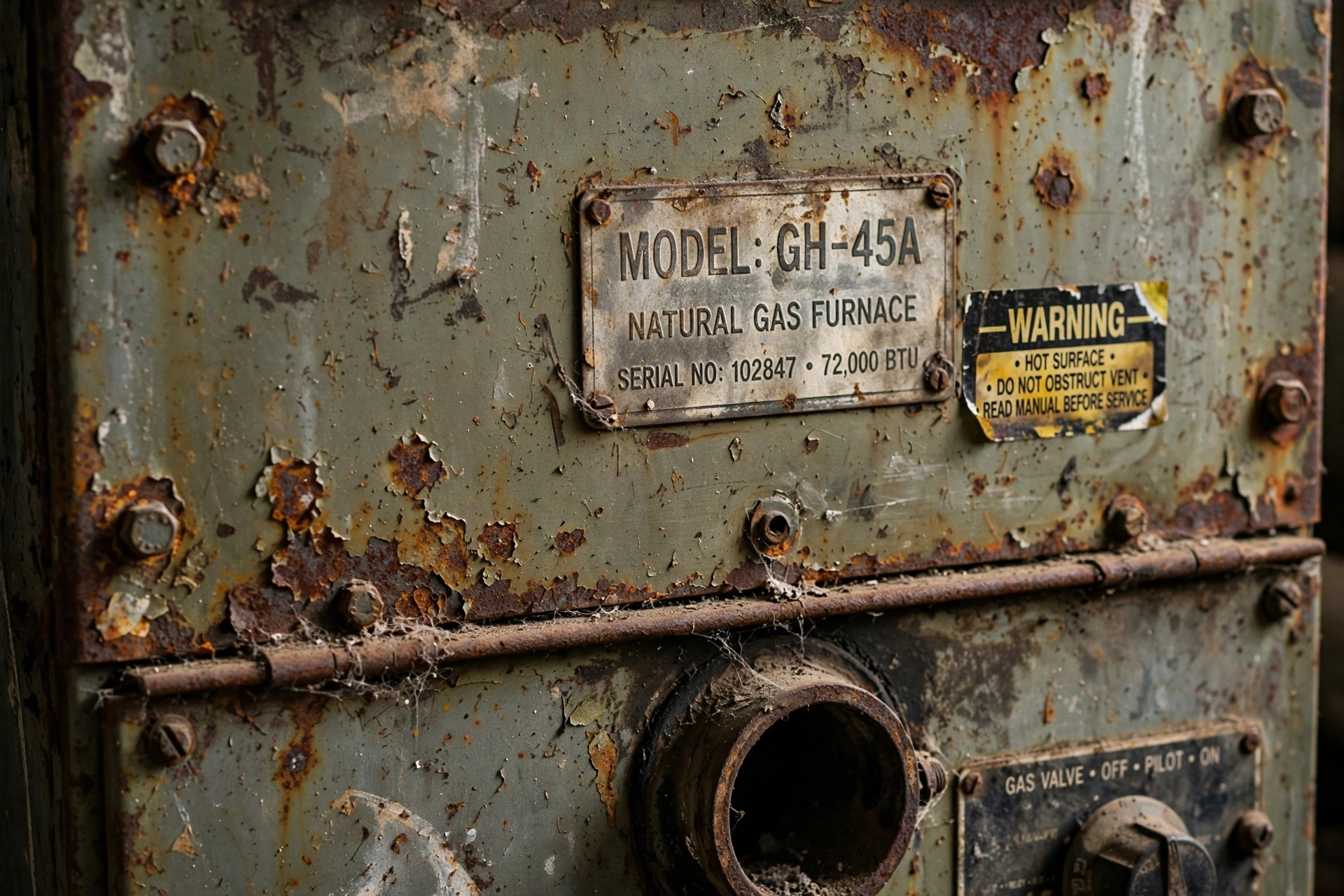 Furnace age label for furnace service in Leesburg VA