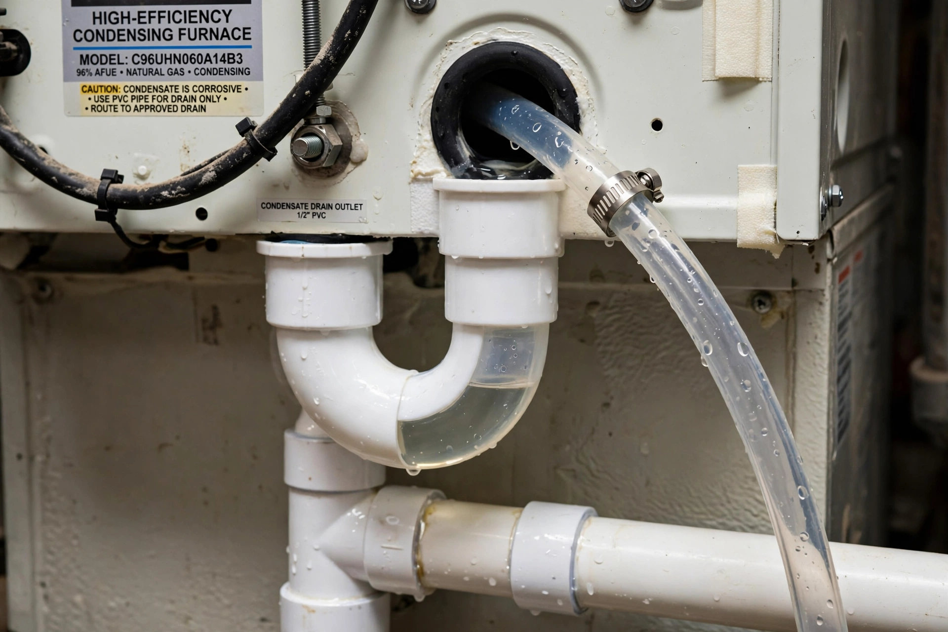 Furnace drain trap for furnace service in Leesburg VA