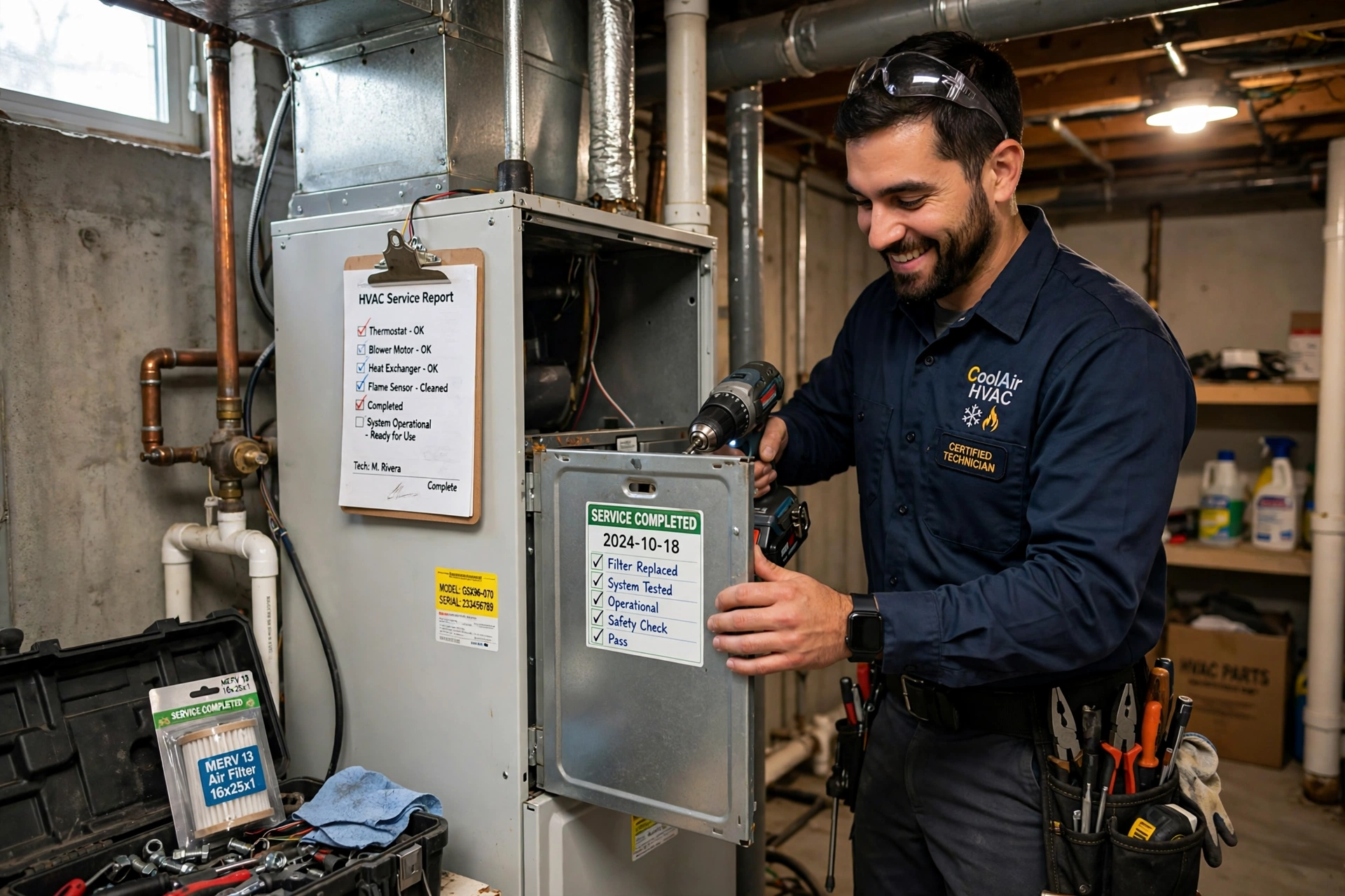 Furnace final check warm for furnace service in Leesburg VA