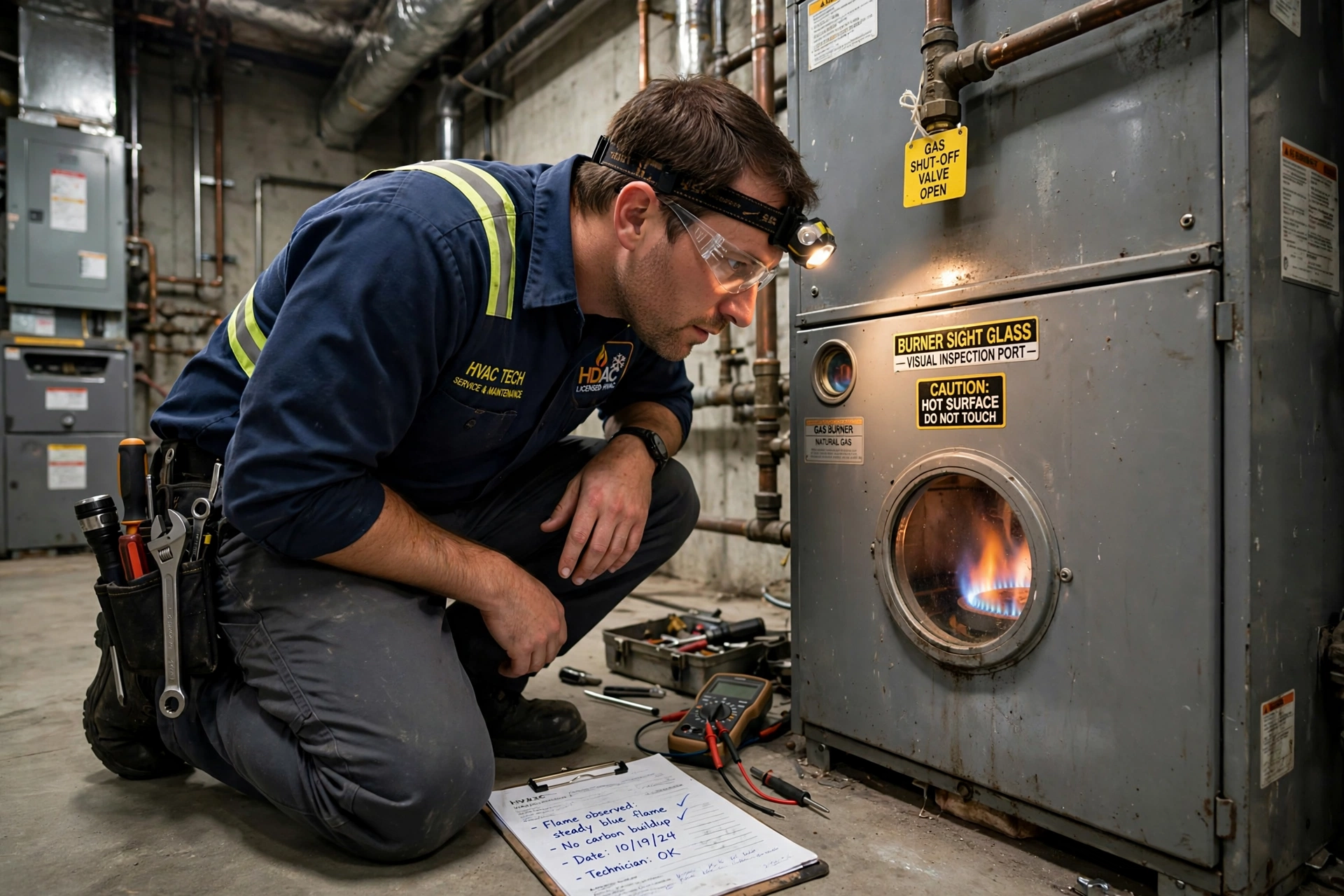 Furnace flame lookup for furnace service in Leesburg VA