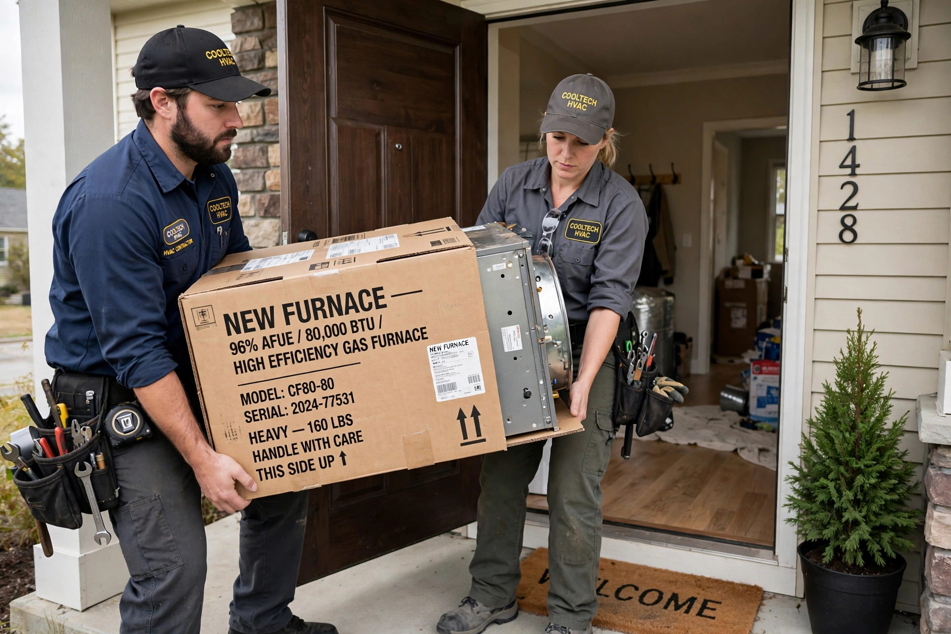 Furnace replacement day for furnace service in Leesburg VA