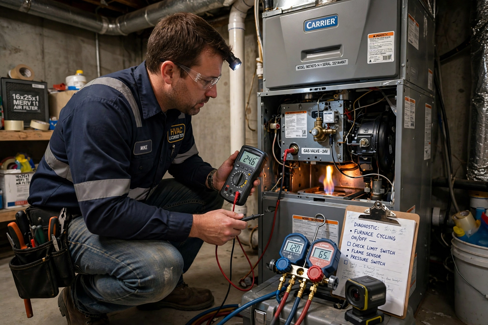 Furnace short cycling for furnace service in Leesburg VA