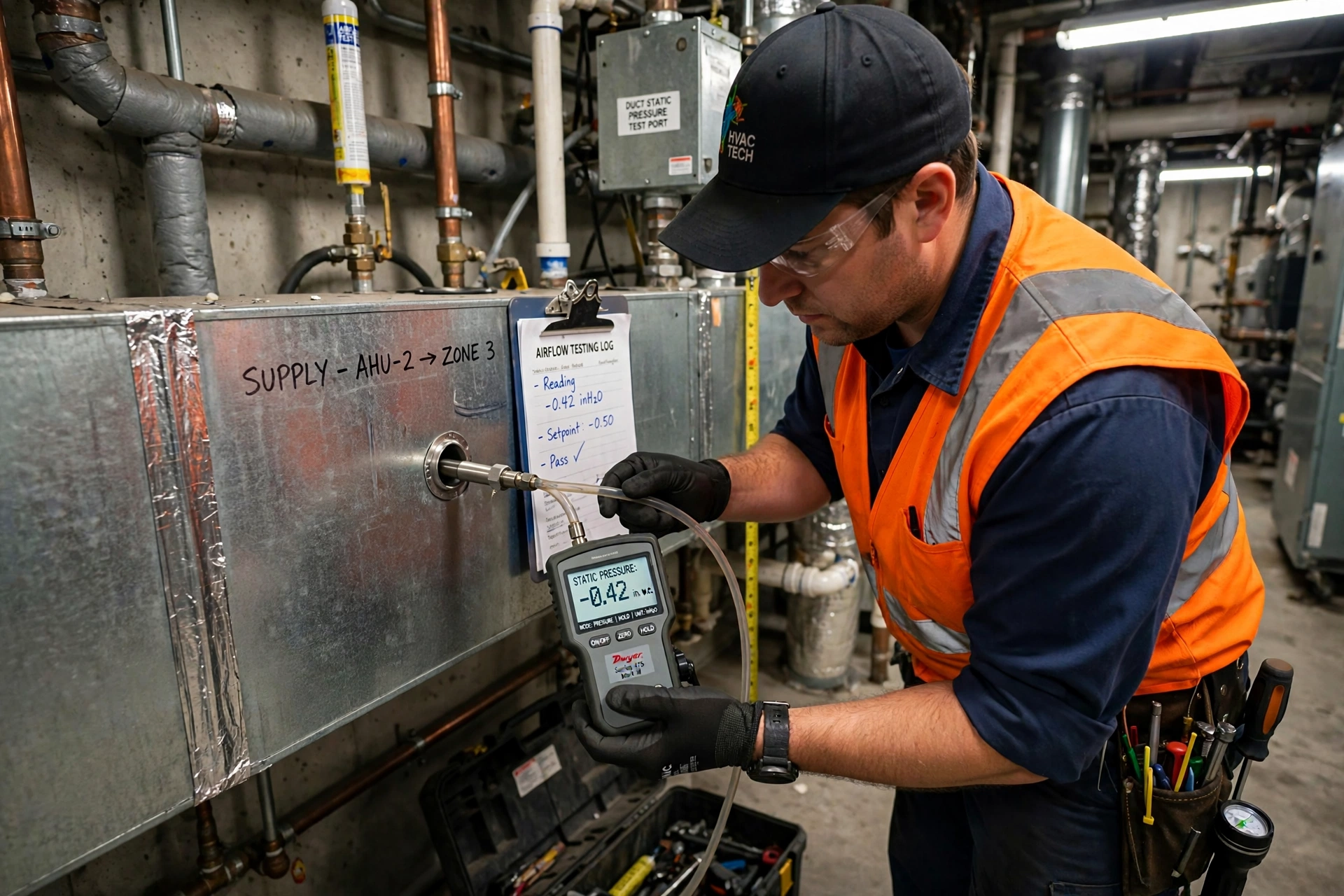 Furnace static pressure for furnace service in Leesburg VA